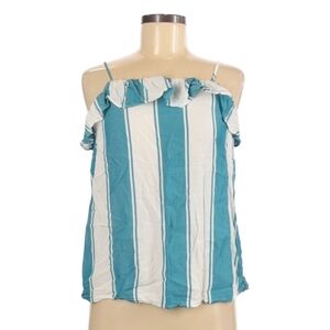 #20 Old Navy Teal and White Striped Camisole